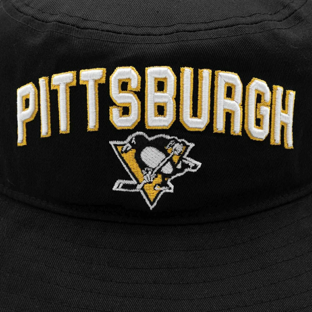Pittsburgh Penguins Starter Slapshot NHL Bucket Hat Black - Taass sale