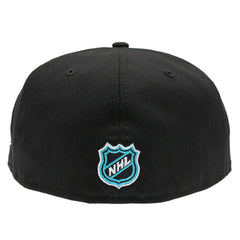 San Jose Sharks SJ Logo 59FIFTY Fitted NHL Cap Black - Taass discount