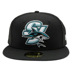 San Jose Sharks SJ Logo 59FIFTY Fitted NHL Cap Black - Taass discount