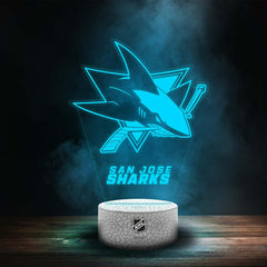 San Jose Sharks NHL Team Logo LED Sign - Taass US