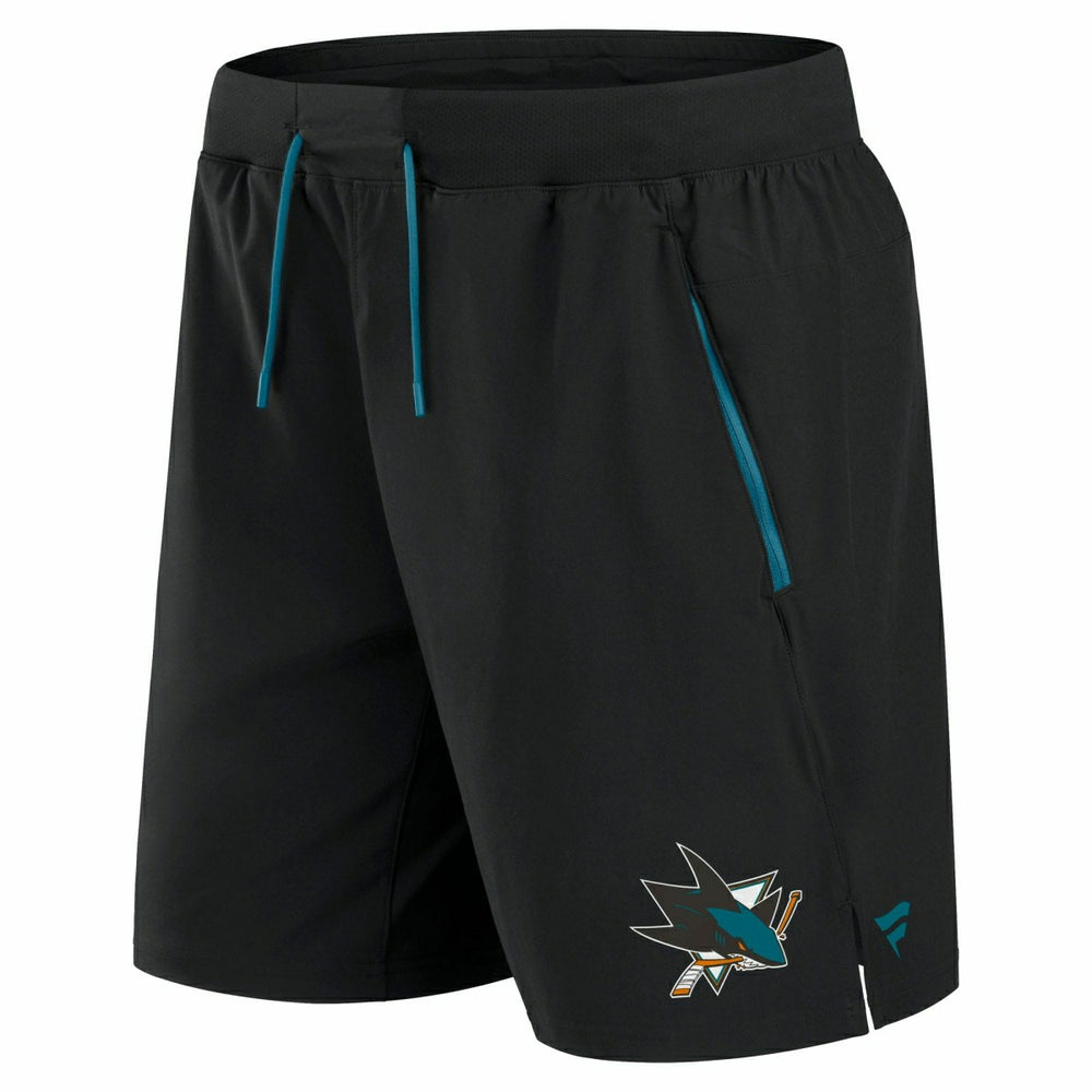 San Jose Sharks 2024/25 Authentic Pro Locker Room NHL Shorts Black - Taass Online