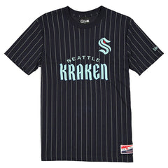 Seattle Kraken Retro Stripe NHL T-Shirt Navy - Taass sale