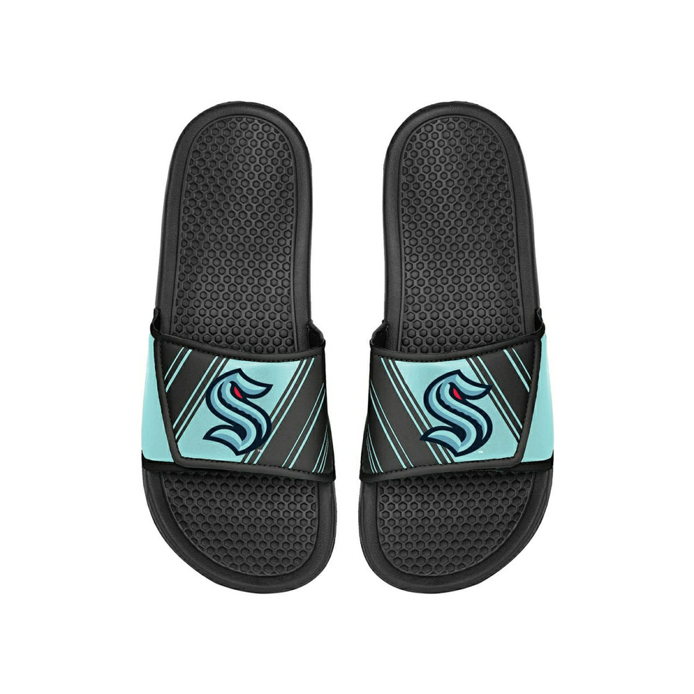 Seattle Kraken Legacy Velcro NHL Sport Slides - Taass sale