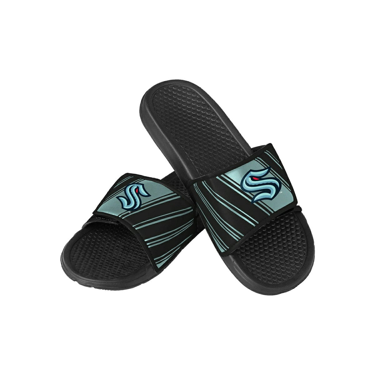 Seattle Kraken Legacy Velcro NHL Sport Slides - Taass sale
