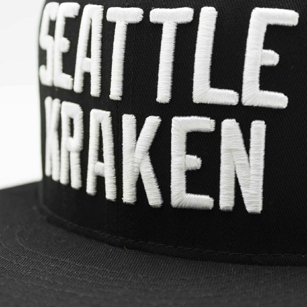 Seattle Kraken Starter BLACK ICE Snapback NHL Cap - Taass Online