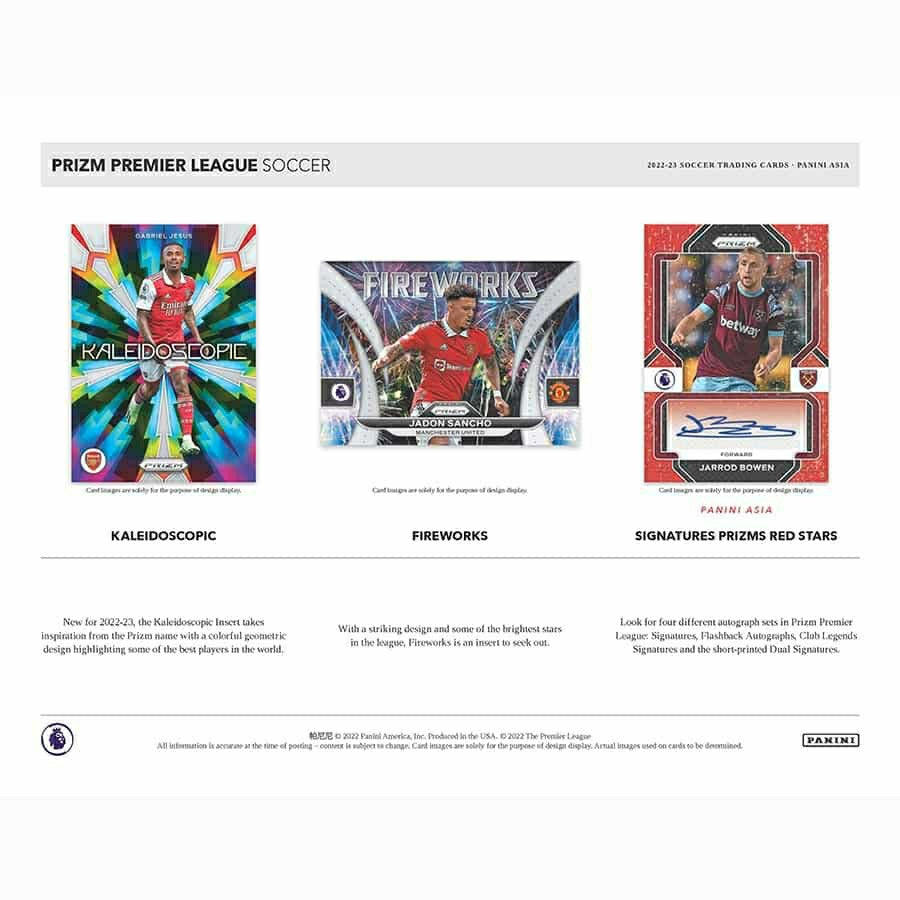 2022/23 Panini Prizm Premier League Soccer EPL Asia Tmall Box - Taass US