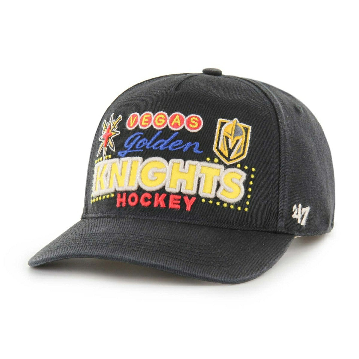 Vegas Golden Knights Hitch Charlton '47 Adjustable NHL Cap Black - Taass on sale