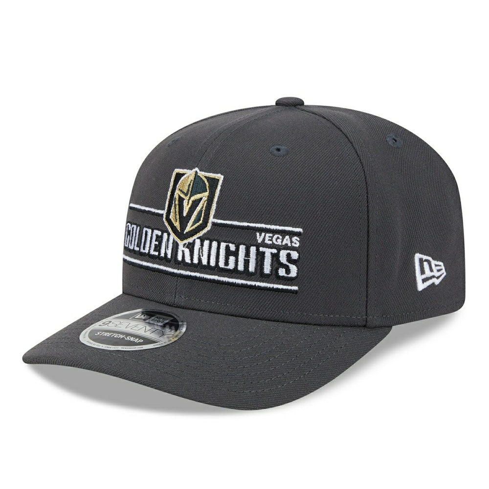 Vegas Golden Knights NHL Stated 9SEVENTY Stretch-Snap Cap Charcoal - Taass outlet