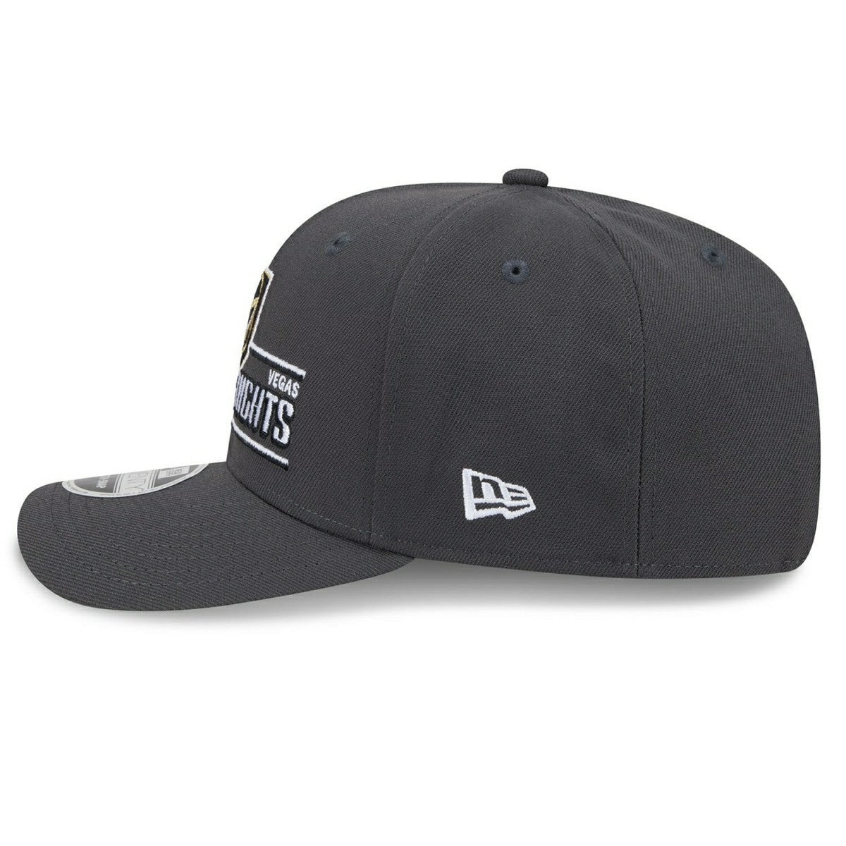Vegas Golden Knights NHL Stated 9SEVENTY Stretch-Snap Cap Charcoal - Taass outlet