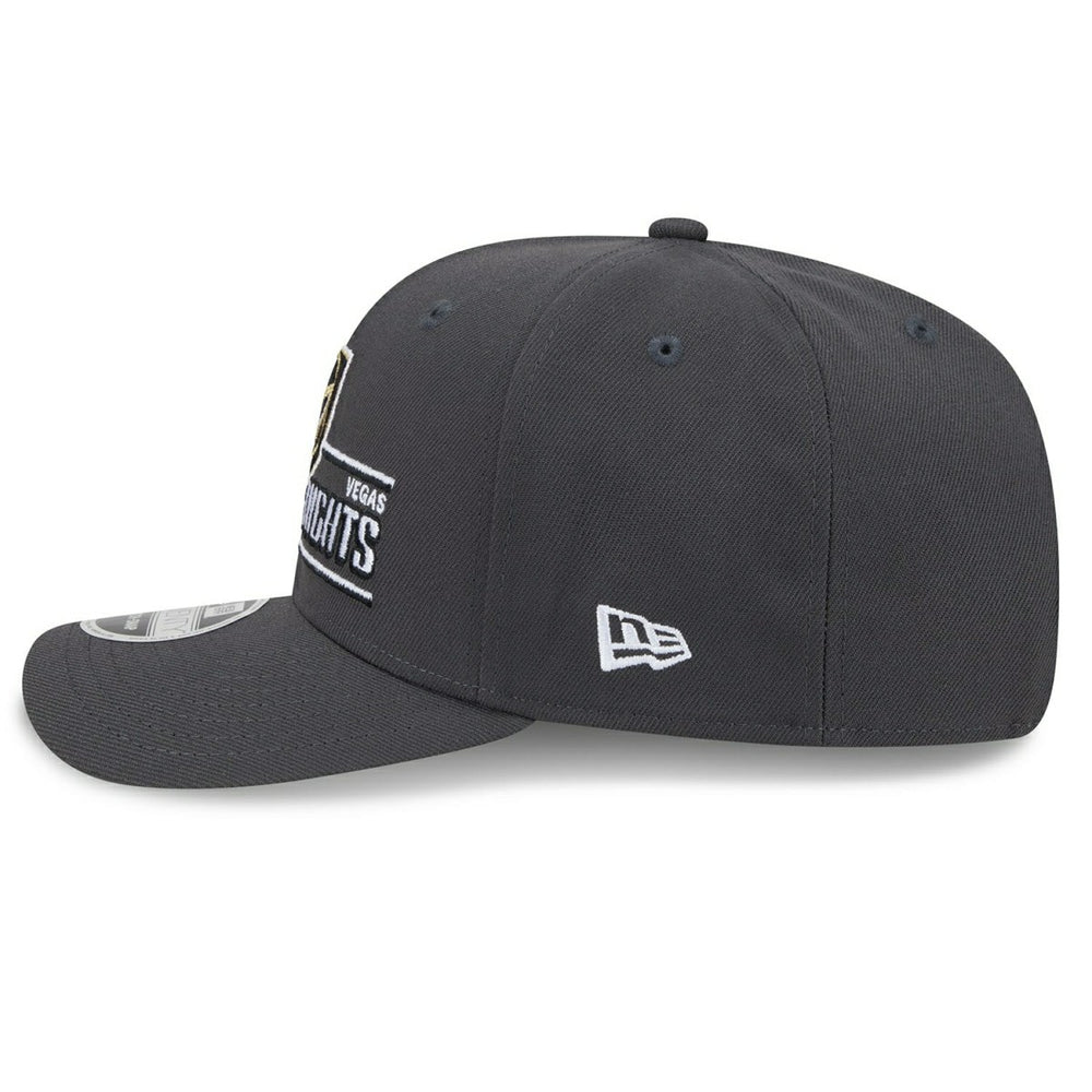Vegas Golden Knights NHL Stated 9SEVENTY Stretch-Snap Cap Charcoal - Taass outlet