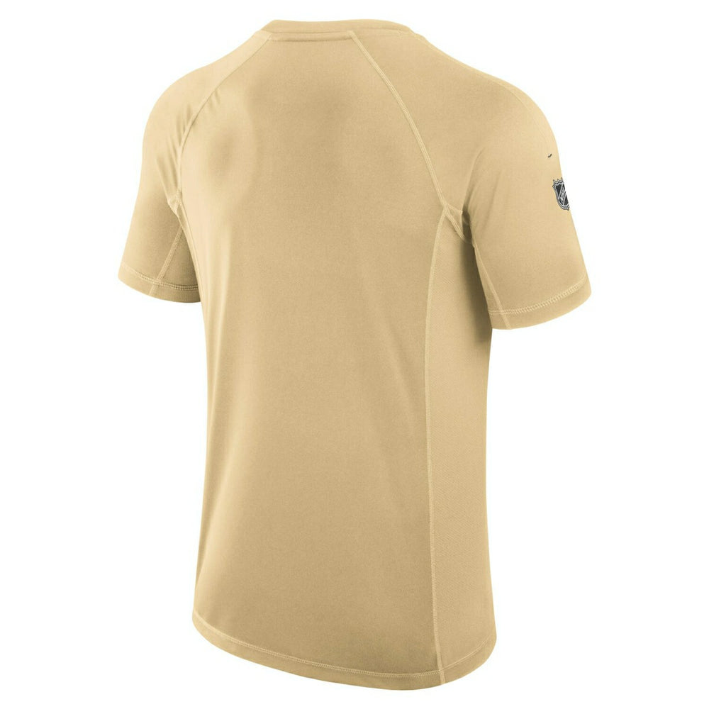 Vegas Golden Knights 2024/25 Authentic Pro Rink Tech NHL T-Shirt Gold - Taass discount