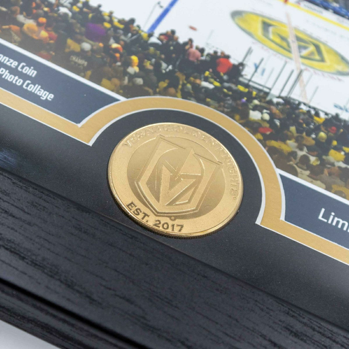 Vegas Golden Knights 1-Time Stanley Cup Champions Bronze Coin Framed NHL Photo - Taass for sale