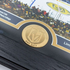 Vegas Golden Knights 1-Time Stanley Cup Champions Bronze Coin Framed NHL Photo - Taass for sale