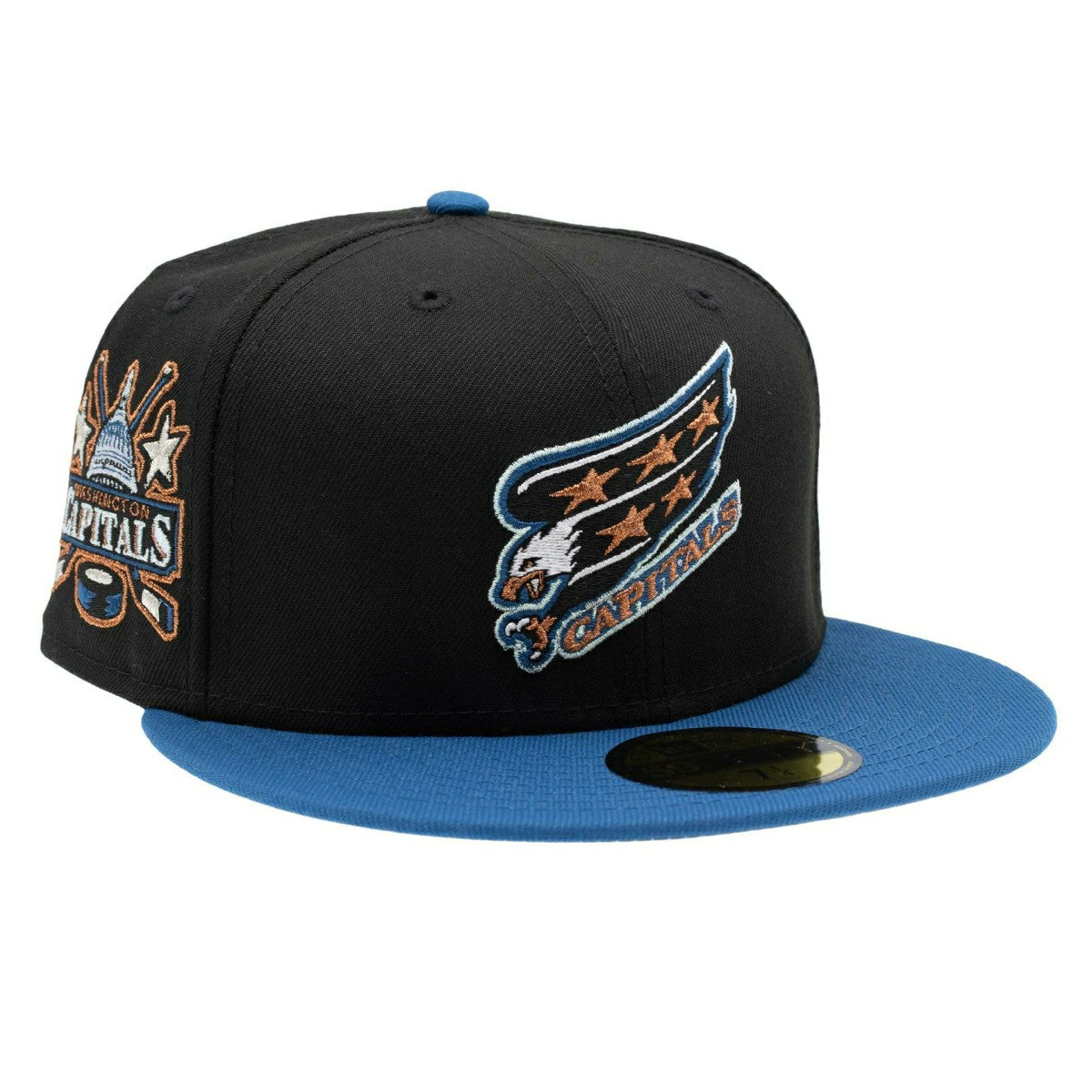 Washington Capitals Vintage Logo 59FIFTY Fitted NHL Cap Black/Blue - Taass sale