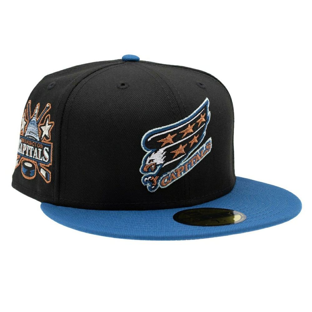 Washington Capitals Vintage Logo 59FIFTY Fitted NHL Cap Black/Blue - Taass sale