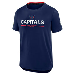 Washington Capitals 2025/26 Authentic Pro Rink Tech NHL T-Shirt Navy - Taass Online