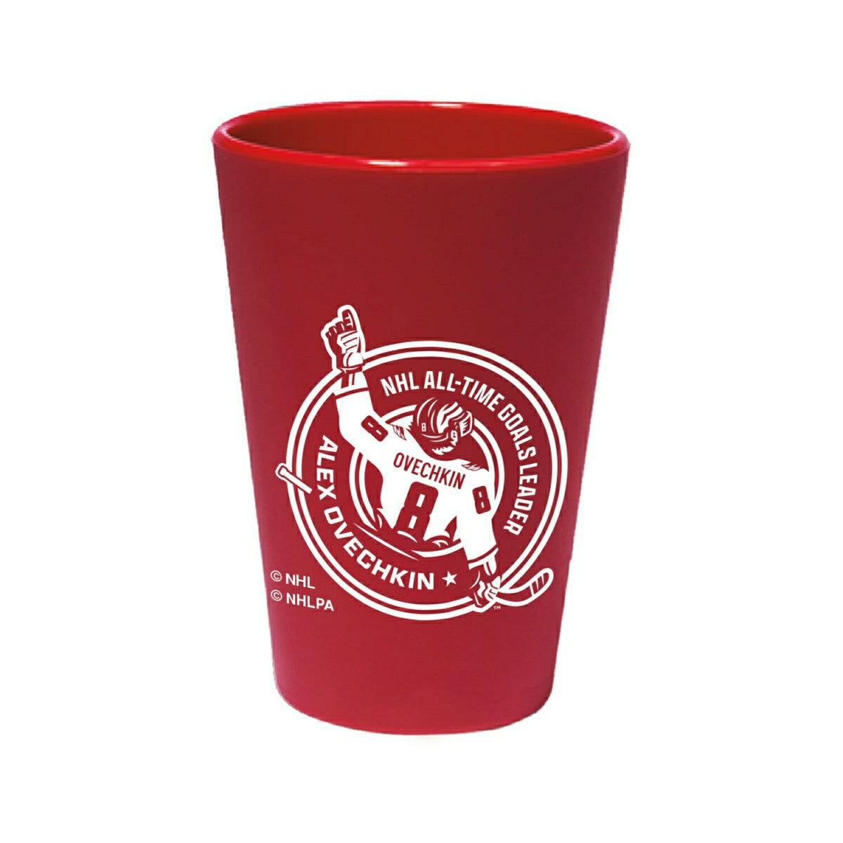 Alex Ovechkin 895 Goals Record NHL SiliPint Pint Glass - Taass US