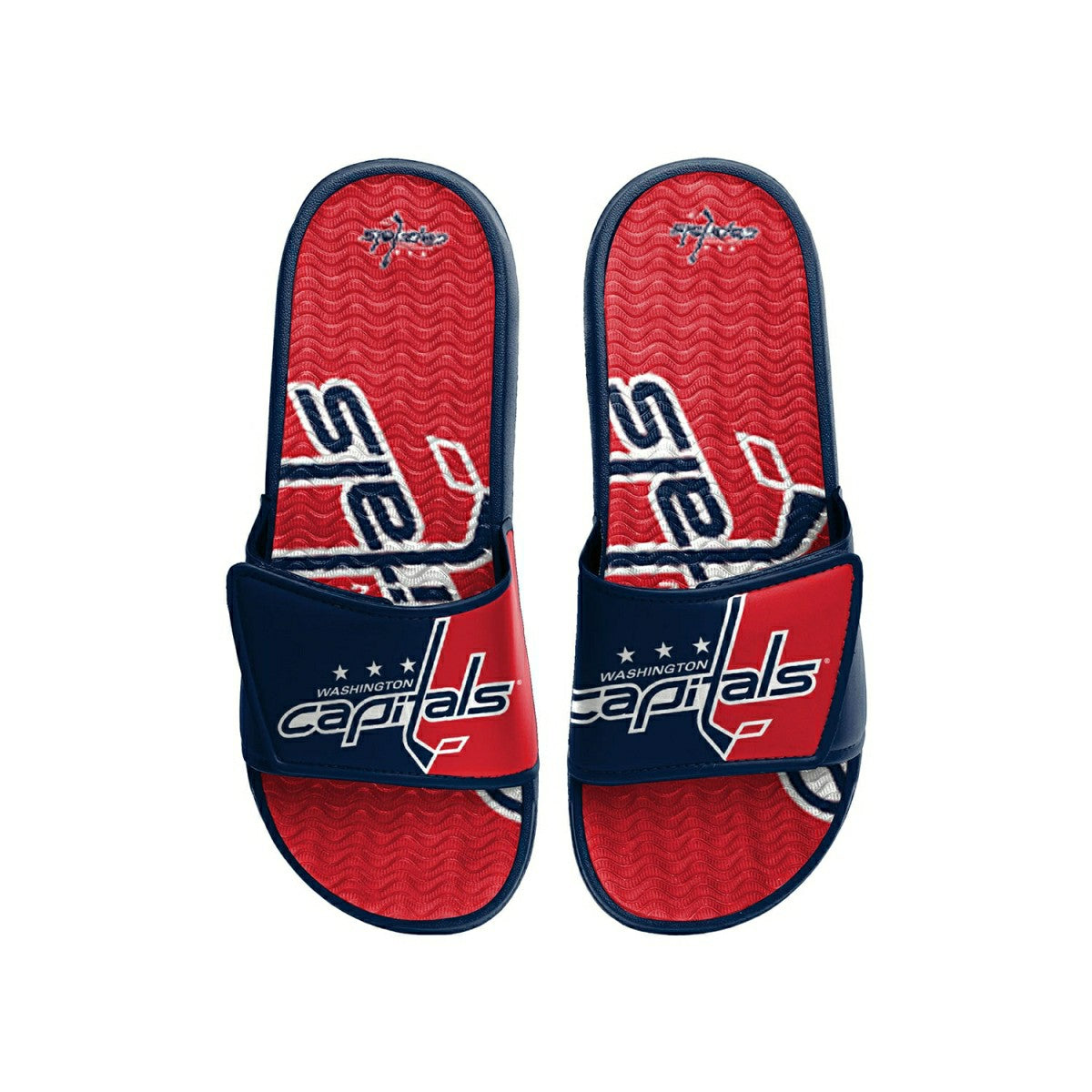 Washington Capitals Big Logo NHL Gel Slides - Taass for sale