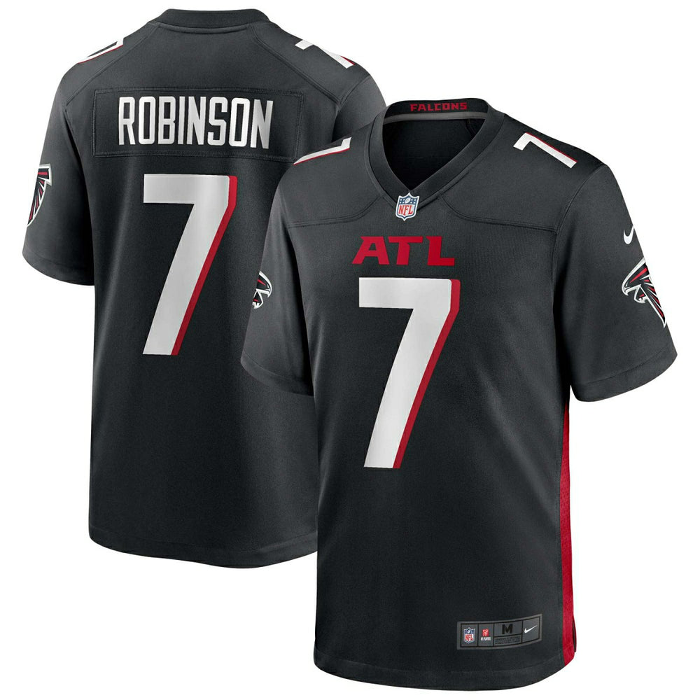 Bijan Robinson #7 Atlanta Falcons Nike Game NFL Jersey Black - Taass US