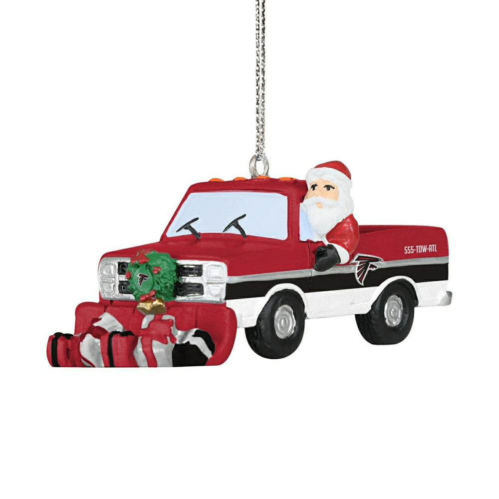 Atlanta Falcons NFL Snow Plow Truck Christmas Ornament - Taass Online