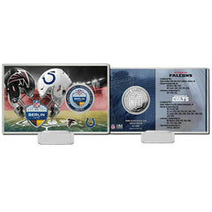 2025 NFL Berlin Game Colts vs. Falcons Game Coin Card - Taass for sale