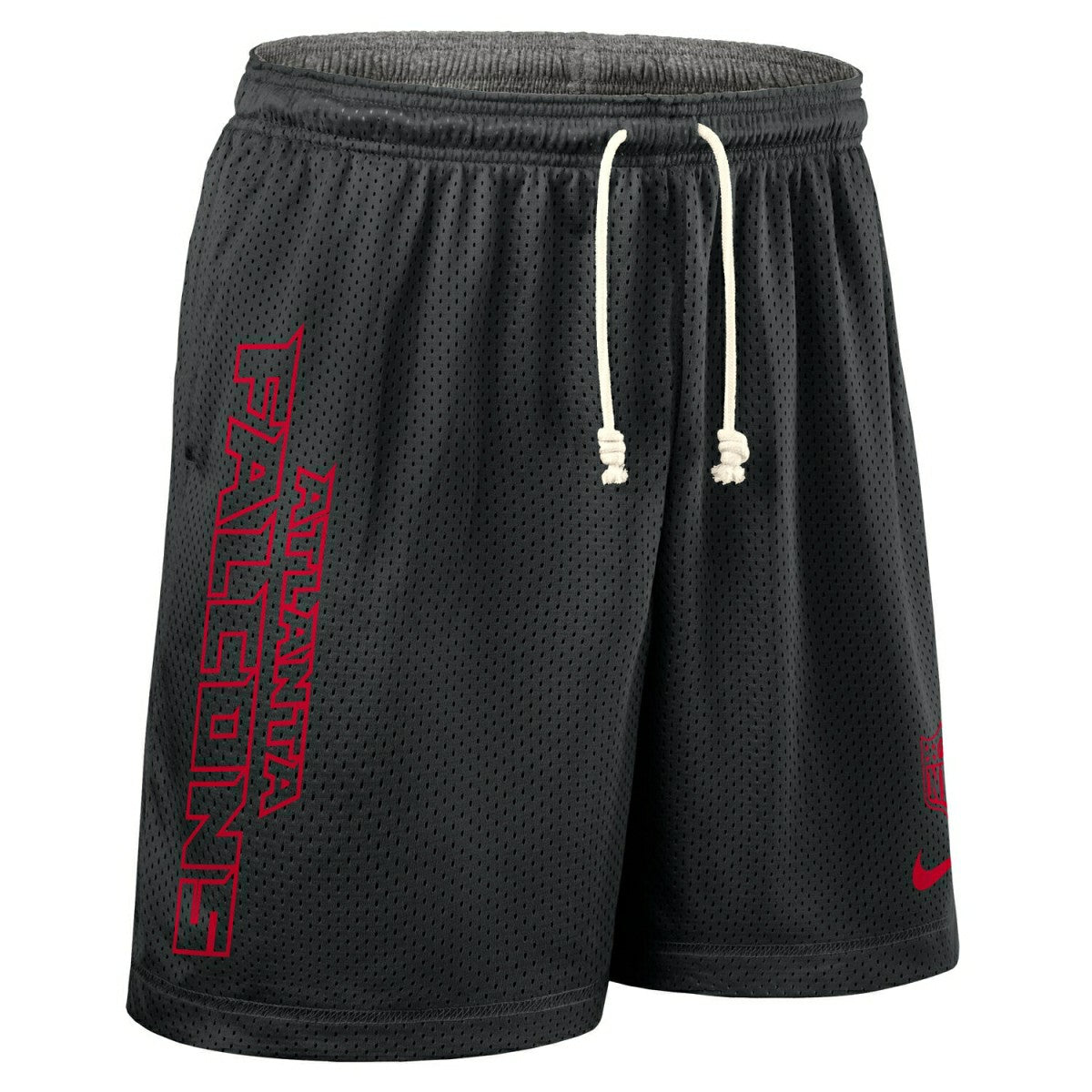Atlanta Falcons 2025 NFL Sideline Reversible Mesh Nike Dri-FIT Shorts Black - Taass US