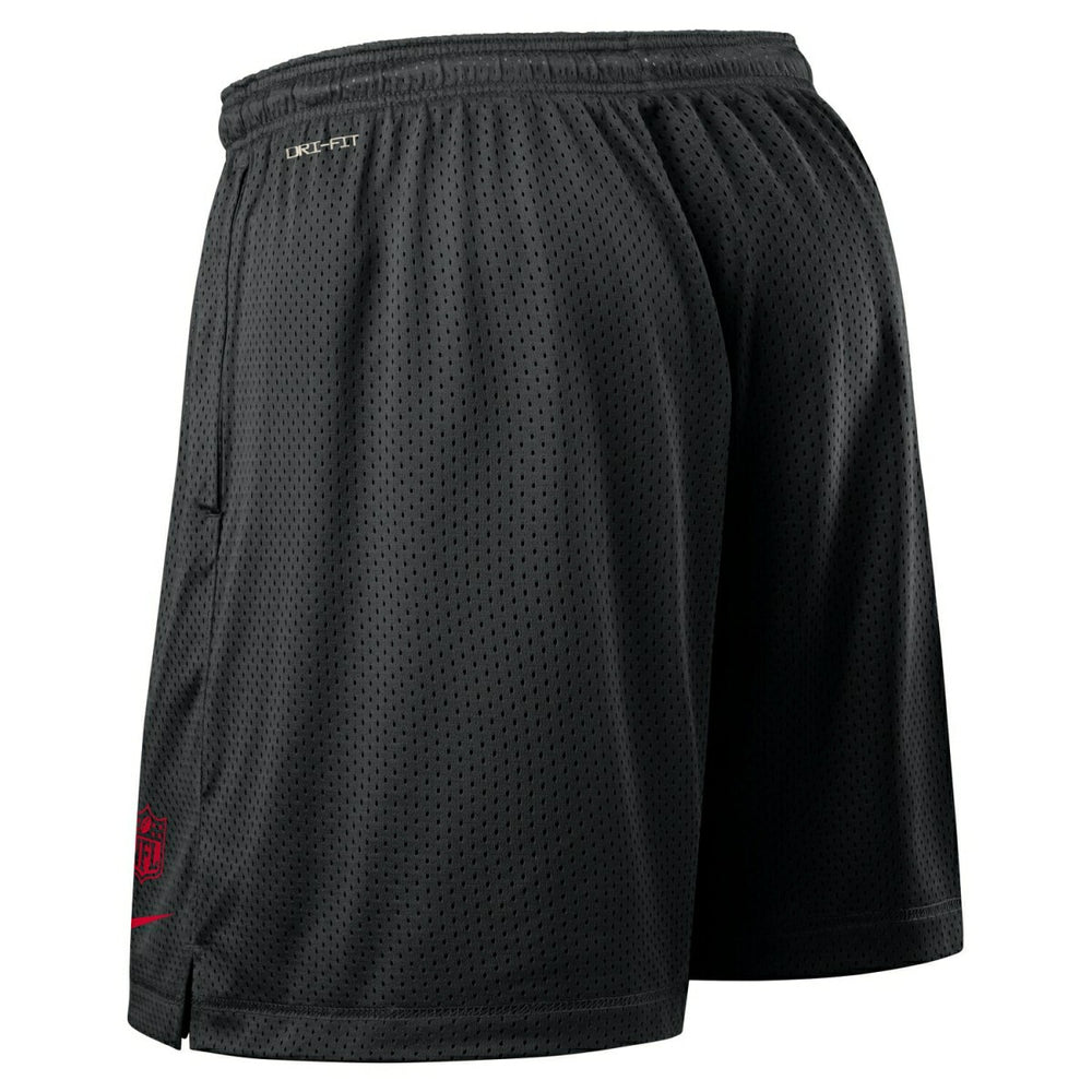 Atlanta Falcons 2025 NFL Sideline Reversible Mesh Nike Dri-FIT Shorts Black - Taass US