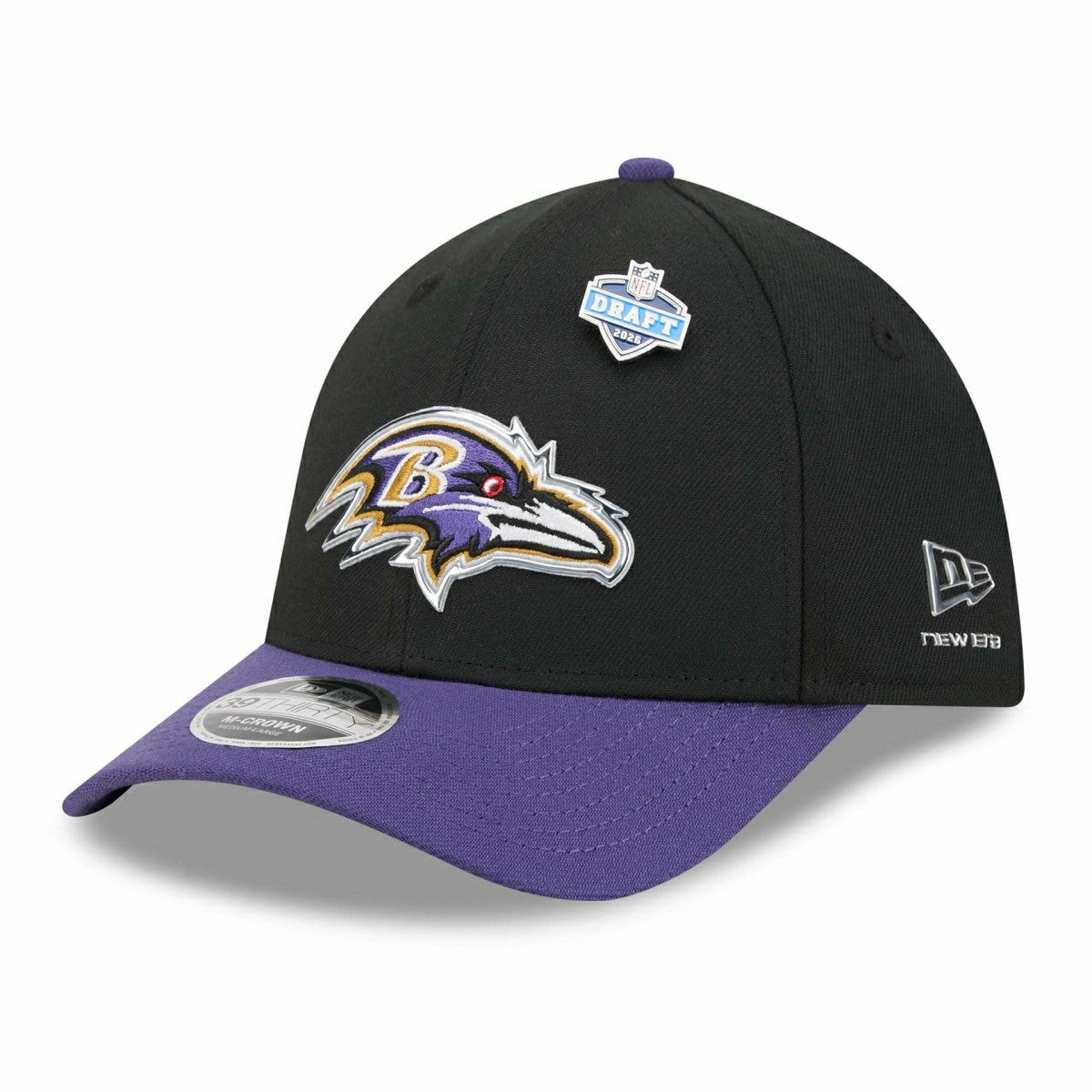 Baltimore Ravens 2026 NFL Draft 39THIRTY M-Crown Flex Cap - Taass discount