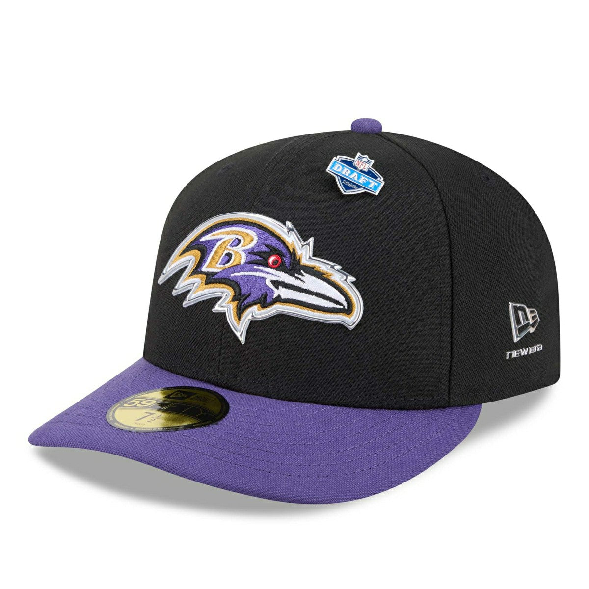 Baltimore Ravens 2026 NFL Draft Pre-Curved 59FIFTY Fitted Cap - Taass US