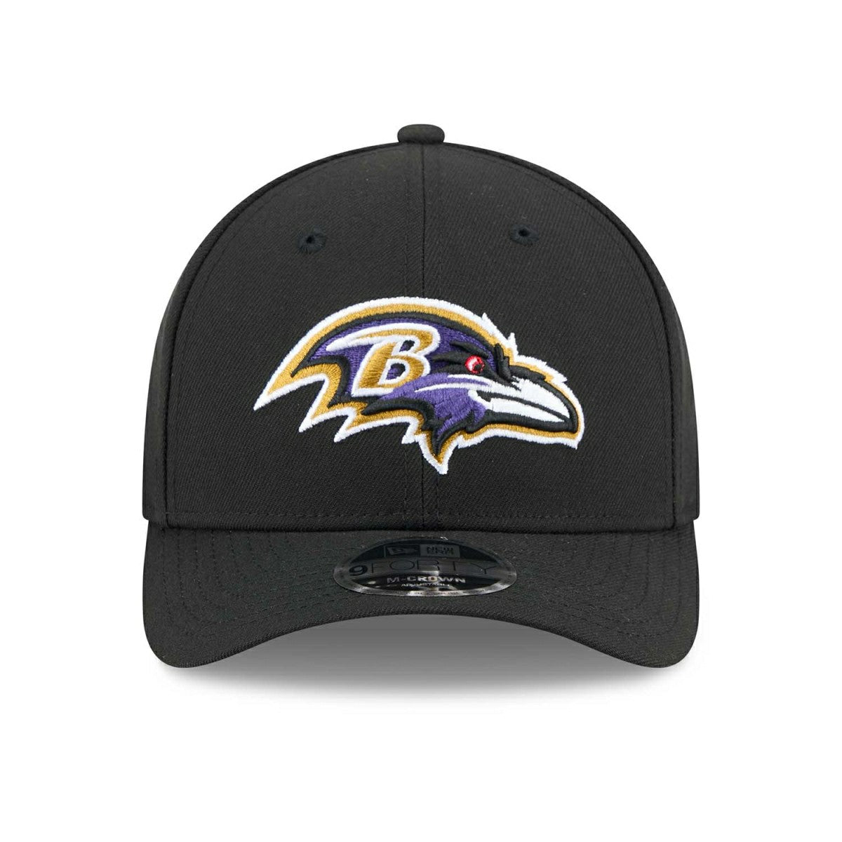 Baltimore Ravens NFL Team Logo New Era 9FORTY M-Crown Snapback Cap Black - Taass on sale