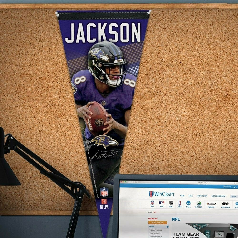 Lamar Jackson Baltimore Ravens Premium WinCraft NFL Pennant - Taass outlet