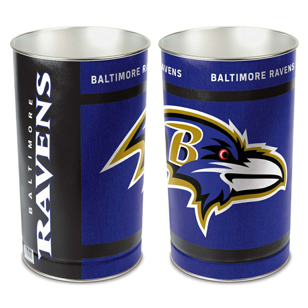 Baltimore Ravens Logo American Football NFL Wastebasket - Taass discount