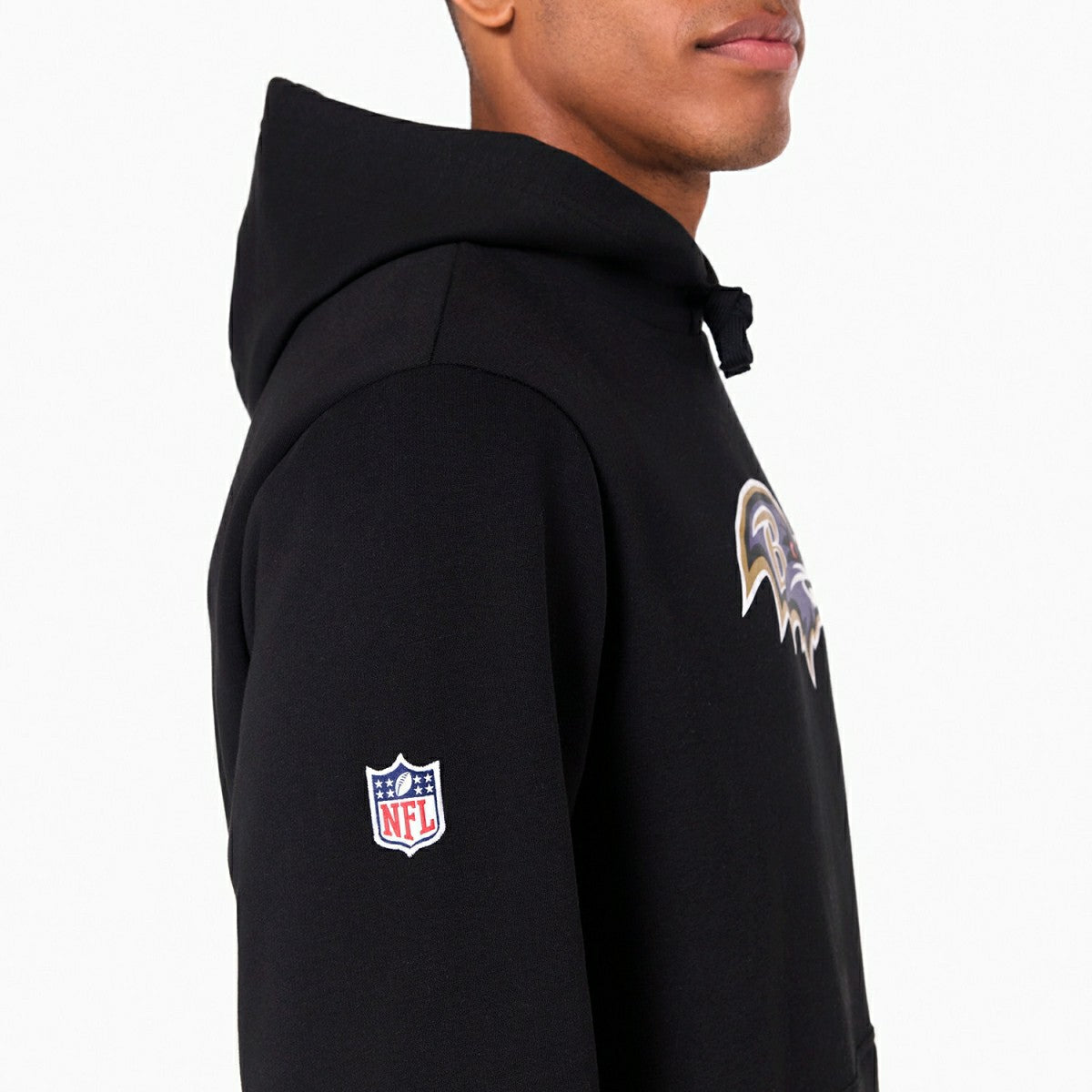 Baltimore Ravens Logo Hoodie NFL Sweatshirt Black - Taass sale