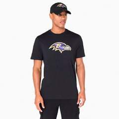 Baltimore Ravens Team Logo Football NFL T-Shirt Black - Taass for sale