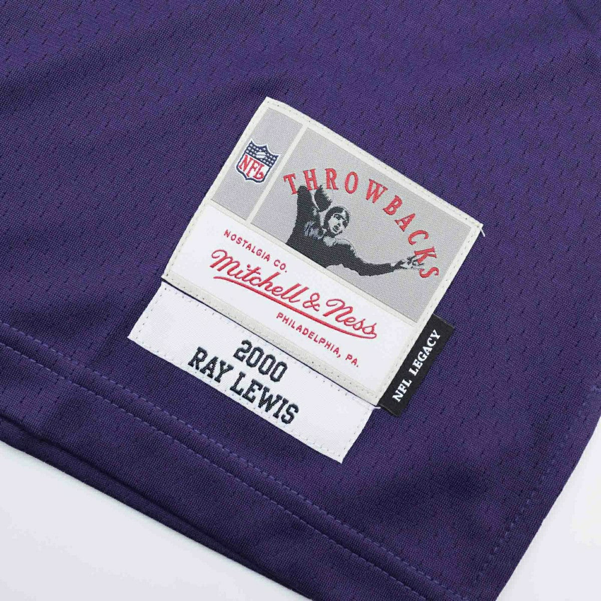 Ray Lewis #52 Baltimore Ravens Mitchell & Ness Throwback NFL Jersey Purple - Taass Online