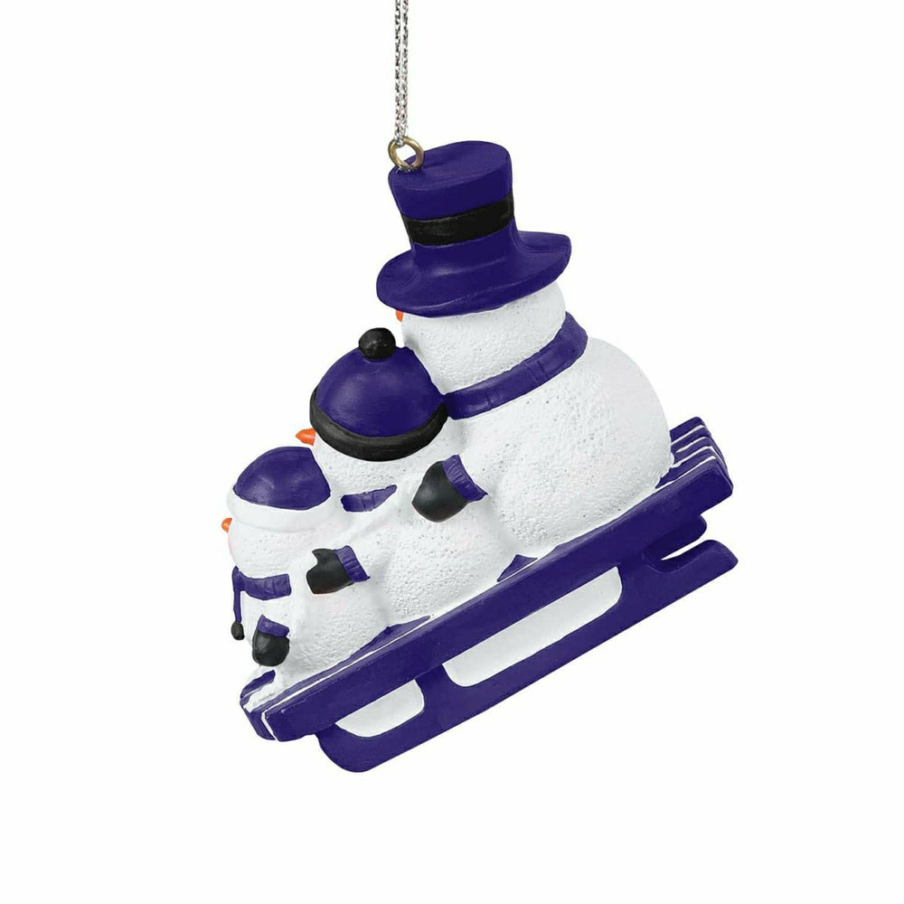 Baltimore Ravens NFL Sledding Snowmen Christmas Ornament - Taass for sale