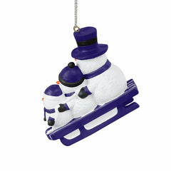 Baltimore Ravens NFL Sledding Snowmen Christmas Ornament - Taass for sale