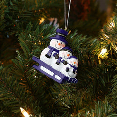 Baltimore Ravens NFL Sledding Snowmen Christmas Ornament - Taass for sale