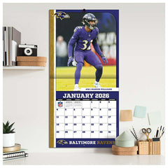 Baltimore Ravens 2026 Team NFL Wall Calendar - Taass for sale