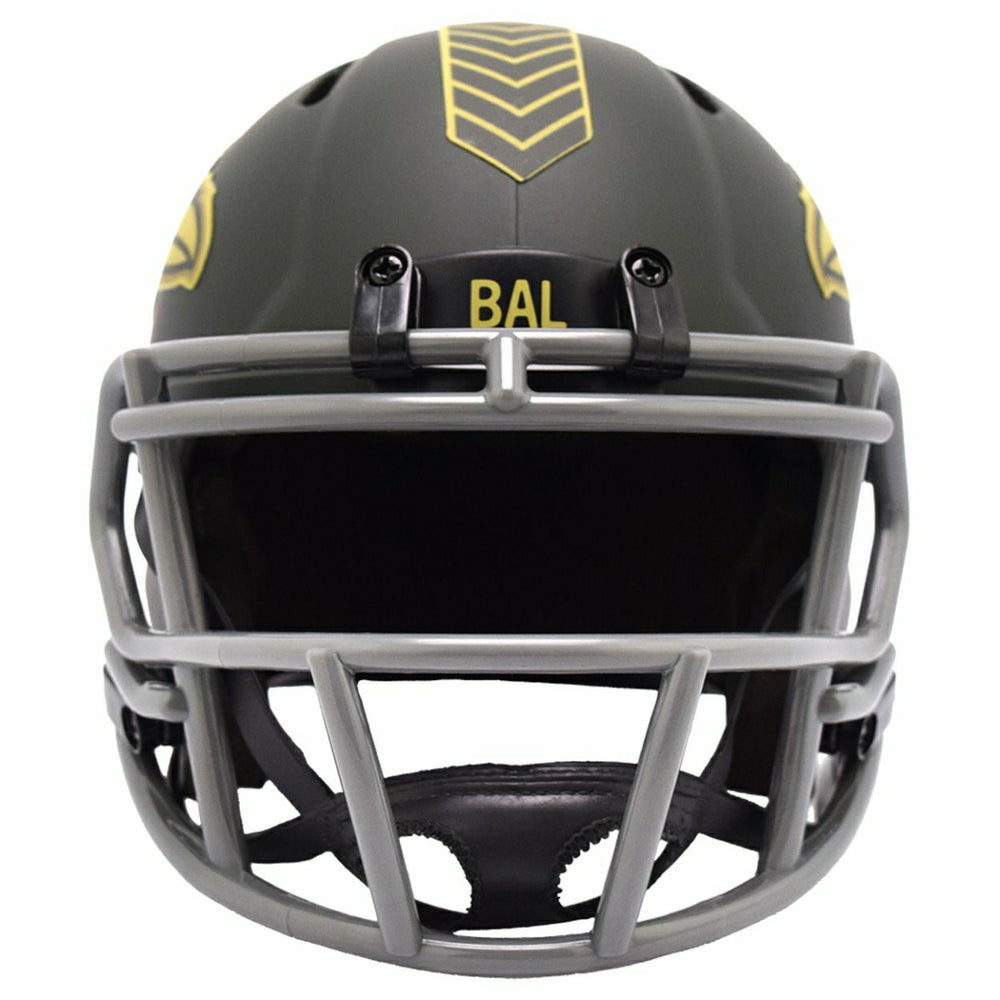Baltimore Ravens 2025 Salute to Service NFL Speed Mini Helmet - Taass Online