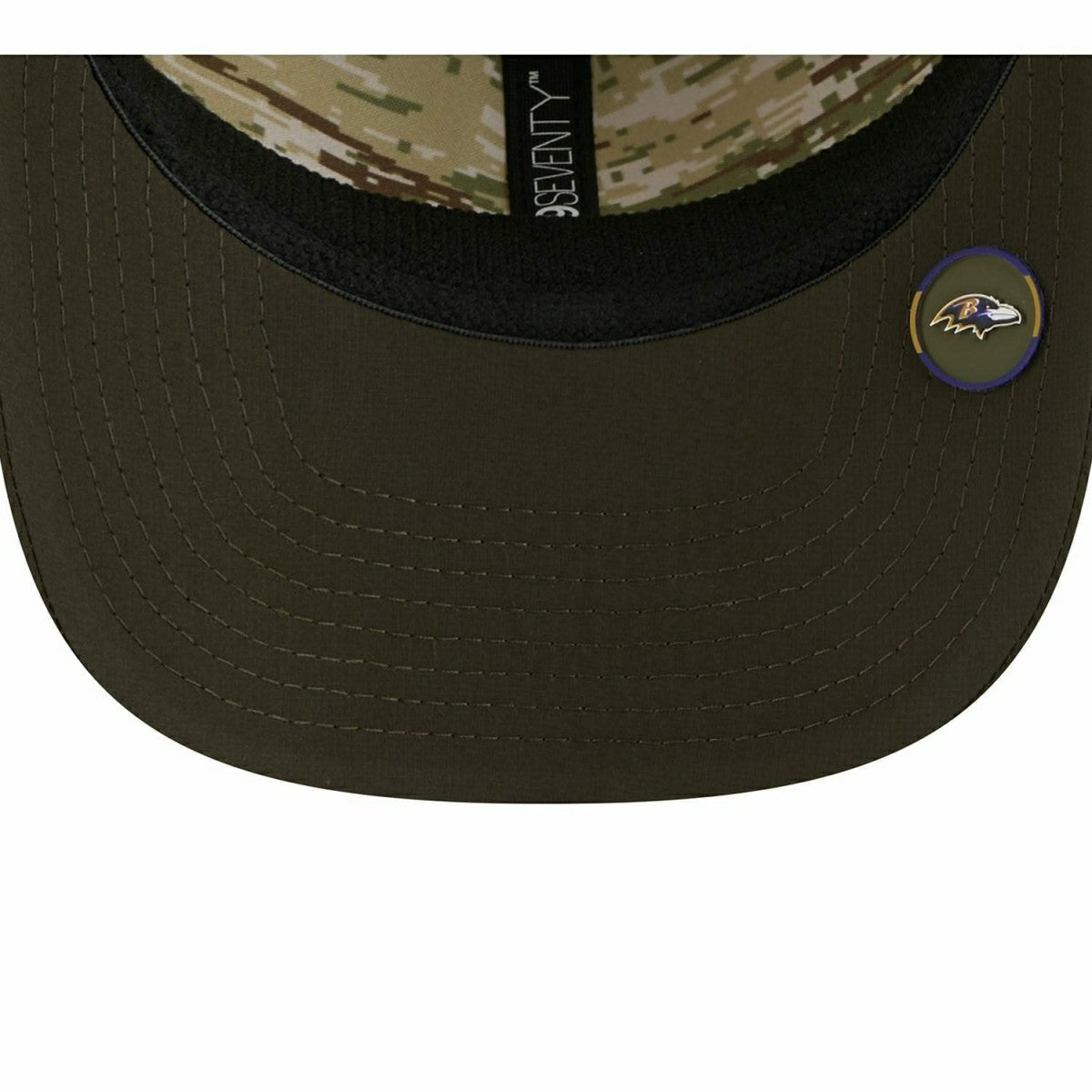 Baltimore Ravens 2025 NFL Salute to Service 9SEVENTY Trucker Snapback Cap Olive - Taass discount