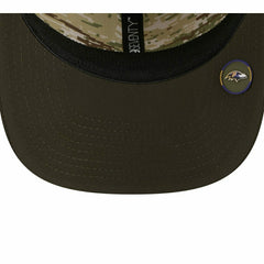 Baltimore Ravens 2025 NFL Salute to Service 9SEVENTY Trucker Snapback Cap Olive - Taass discount