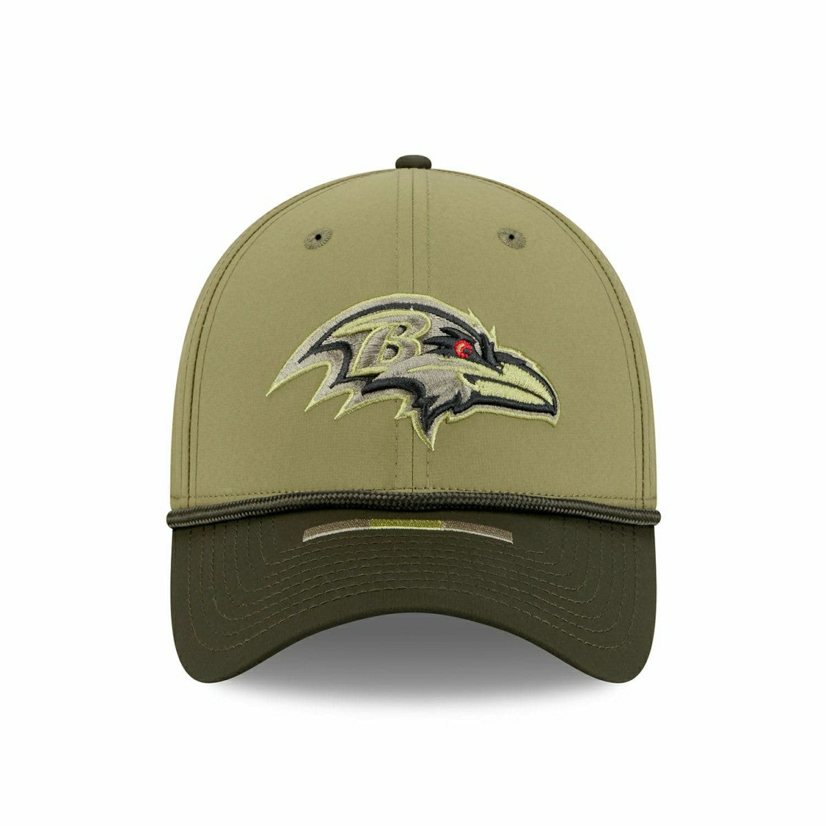 Baltimore Ravens 2025 NFL Salute to Service 39THIRTY Flex Cap Olive - Taass US