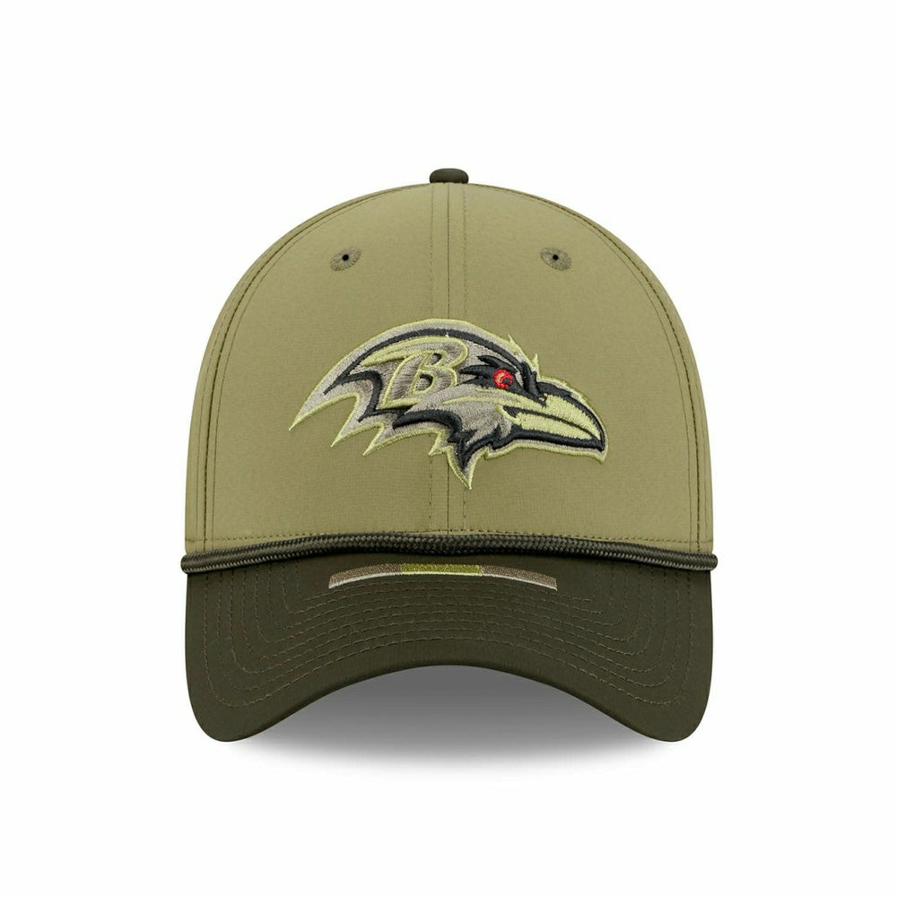 Baltimore Ravens 2025 NFL Salute to Service 39THIRTY Flex Cap Olive - Taass US