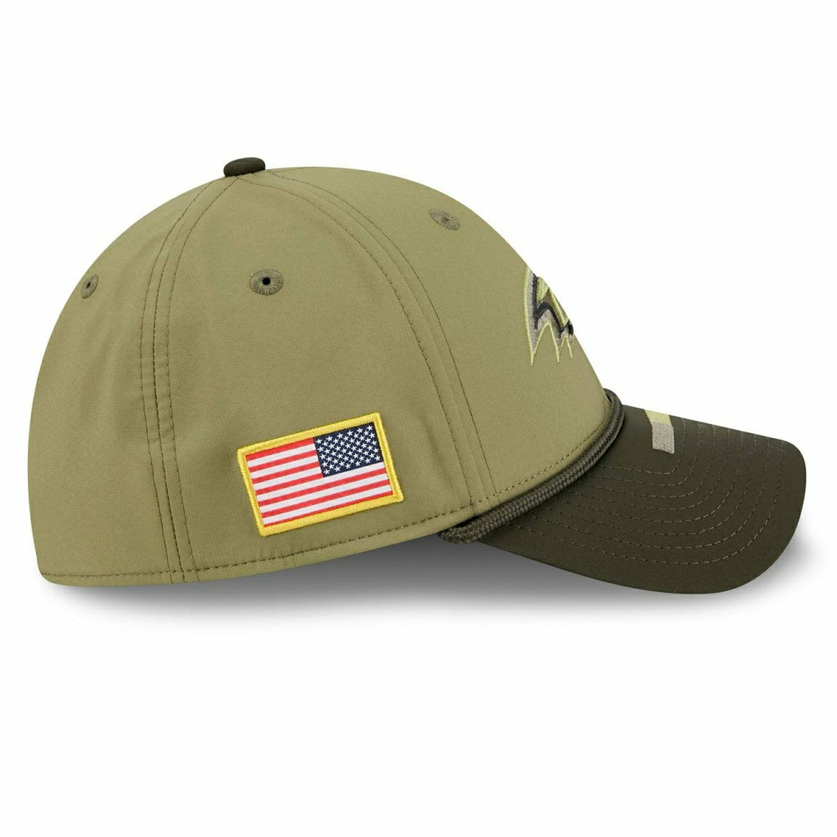 Baltimore Ravens 2025 NFL Salute to Service 39THIRTY Flex Cap Olive - Taass US