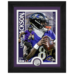 Lamar Jackson Baltimore Ravens Artist Proof Silver Coin NFL Photo Frame - Taass sale