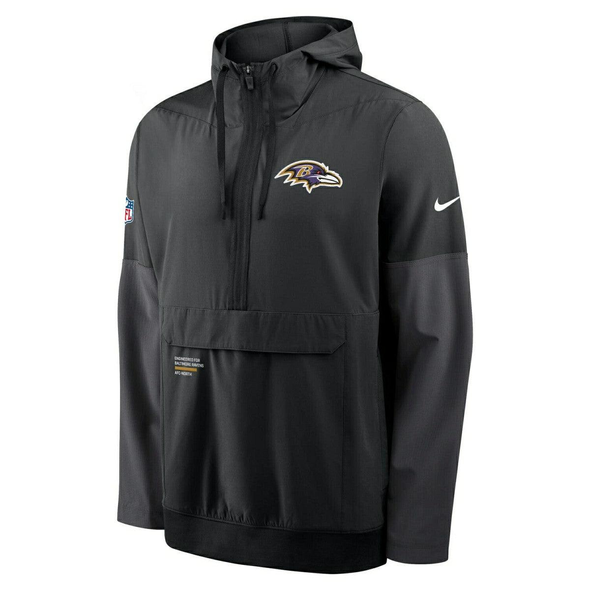 Baltimore Ravens Nike Sideline Half-Zip Anorak NFL Jacke Black - Taass for sale