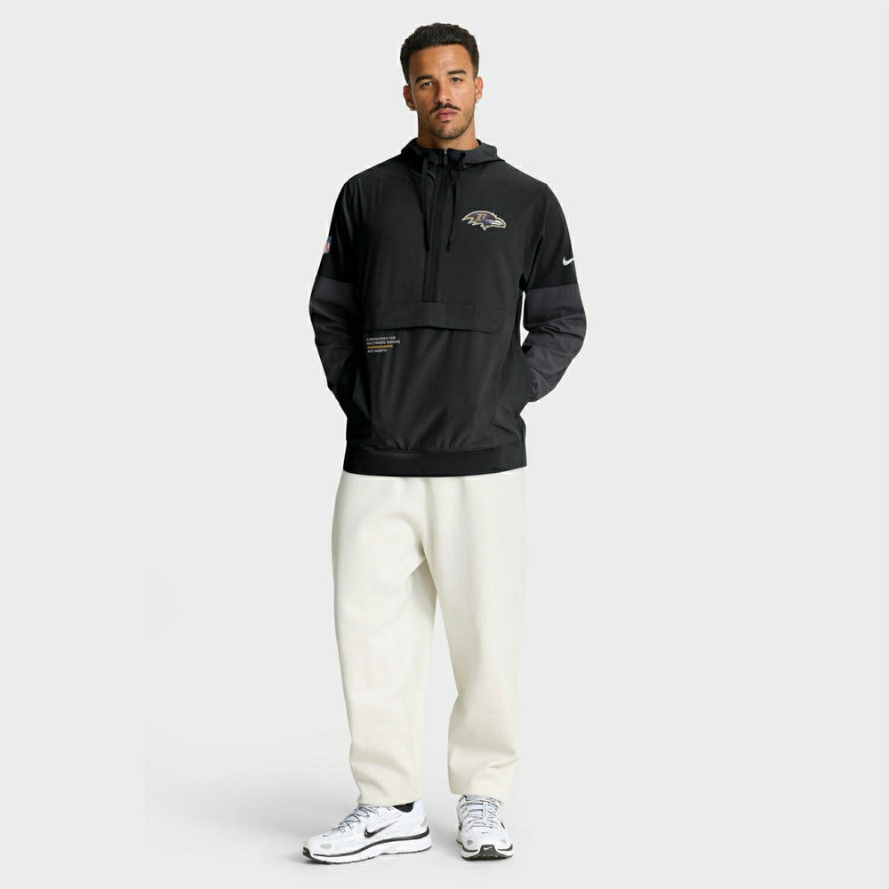 Baltimore Ravens Nike Sideline Half-Zip Anorak NFL Jacke Black - Taass for sale