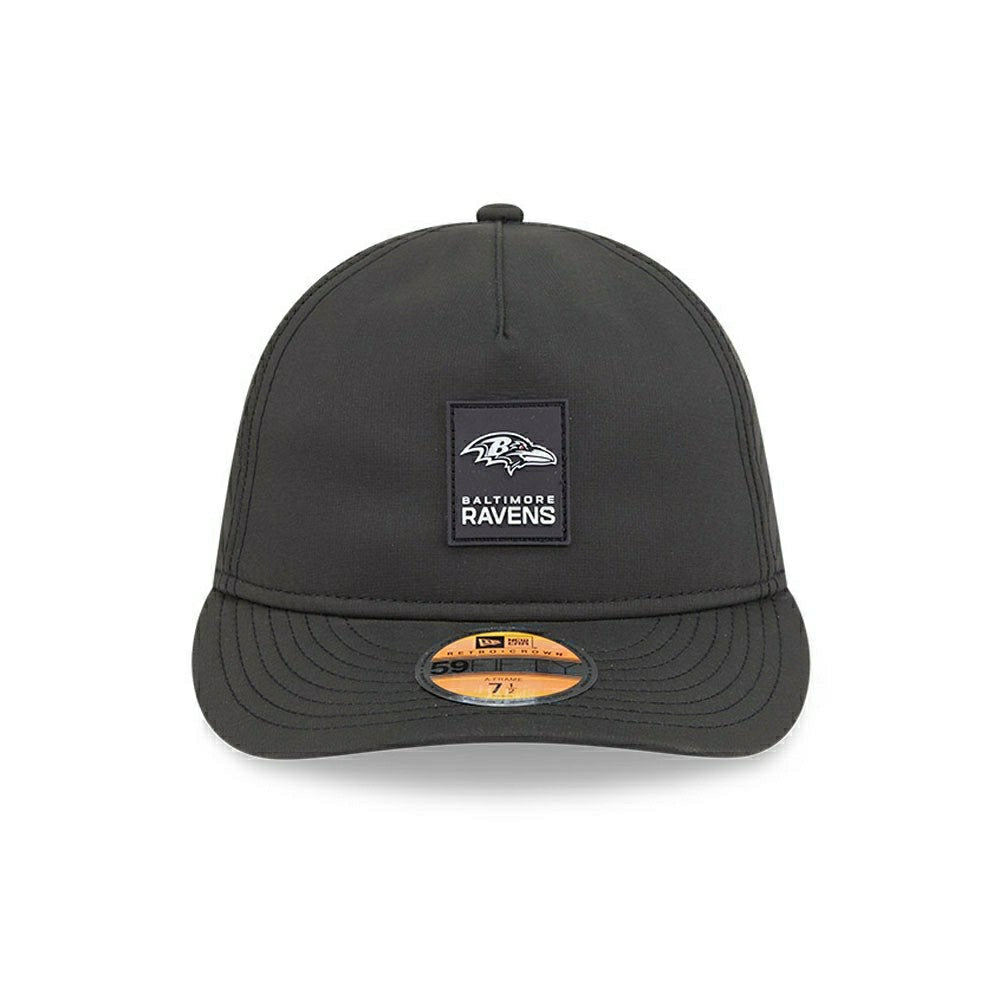Baltimore Ravens 2025 NFL On-Field Sideline 59FIFTY A-Frame Fitted Cap Black - Taass US