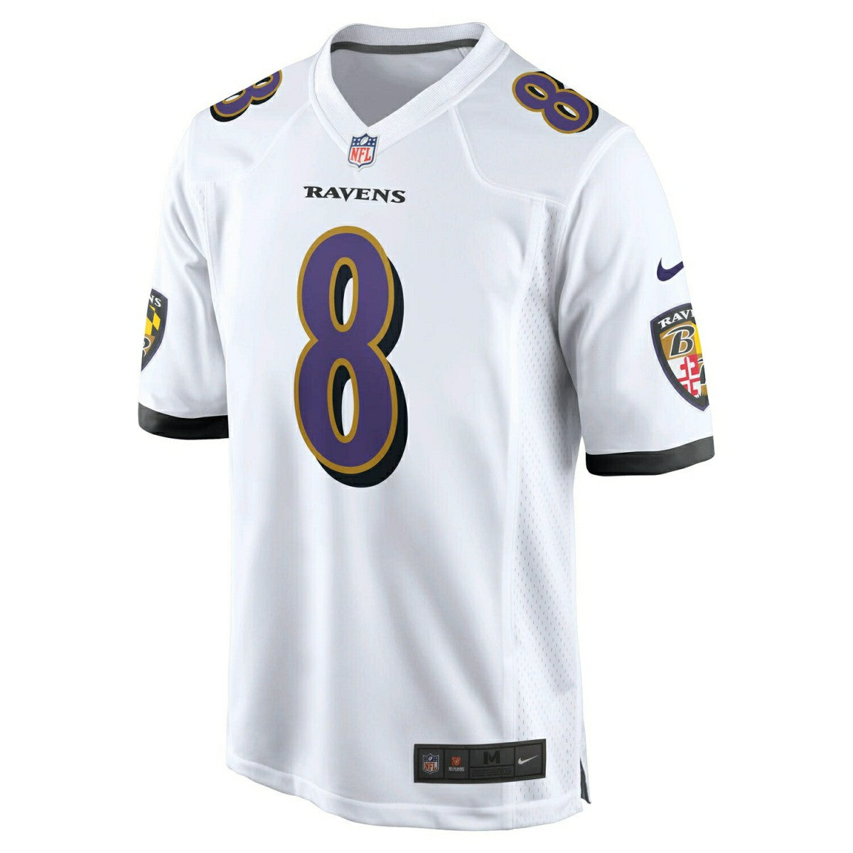 Lamar Jackson #8 Baltimore Ravens Nike Game NFL Jersey White - Taass sale